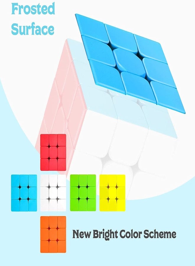 AUTHFORT Speed Cube 3x3 Stickerless, Fast and Smooth 3x3x3 Magic Cube, Christmas Gift for Kids & Adult (Speed Cube 3x3) - Image 4